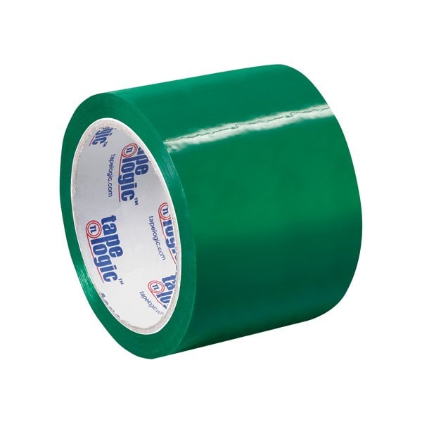 Tape Logic 3'' x 55 yds. - Green Tape Logic Carton Sealing Tape, 6PK T90522G6PK - main